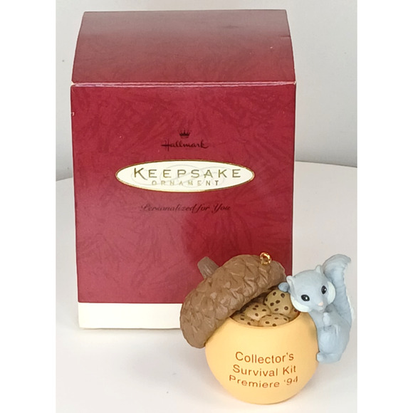 Vintage 1994 Hallmark Keepsake Ornament Collectors Survival Kit Premiere 94 - Picture 1 of 8